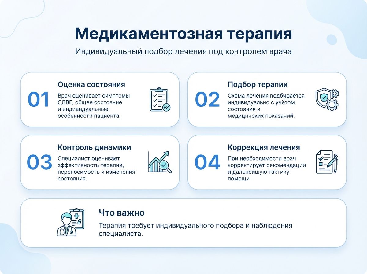 Лечение СДВГ в Нерчинске у детей и взрослыхинфографика